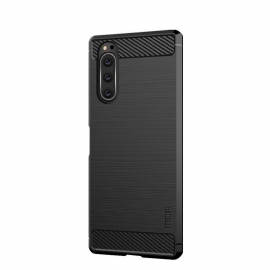 Θήκη Sony Xperia 5 Mofi Brushed Carbon Fiber