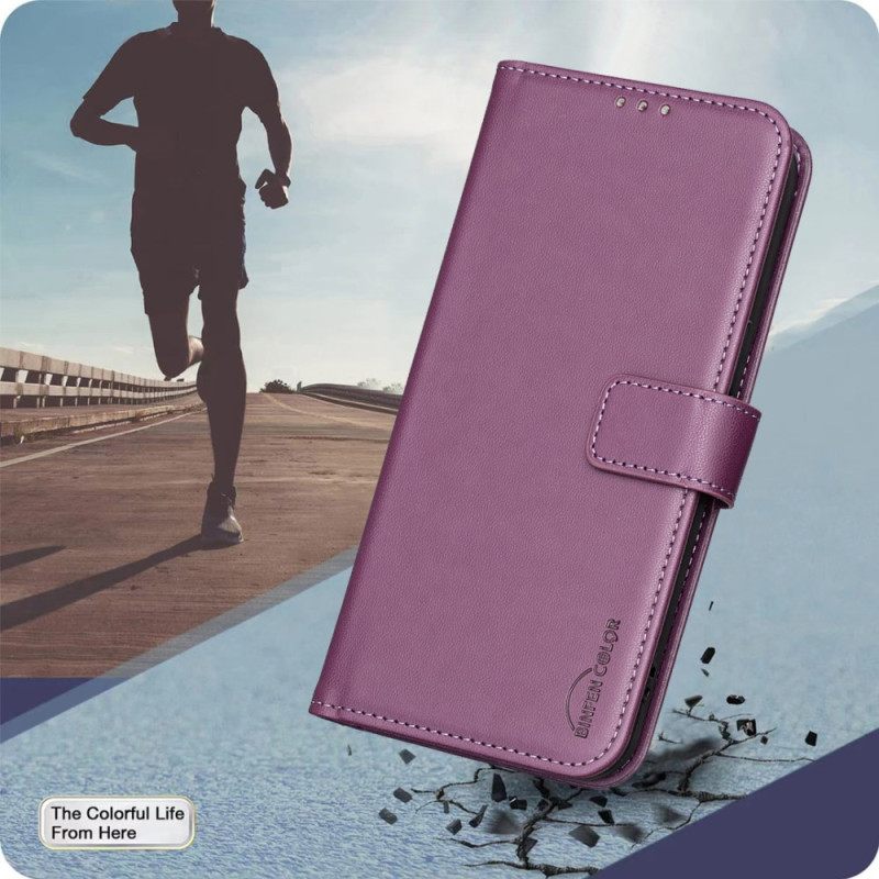 Δερματινη Θηκη Poco C71 Binfen Color Τεχνητό Δέρμα