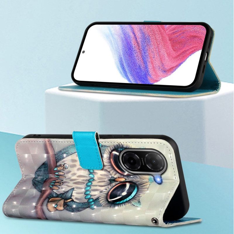 Δερματινη Θηκη Poco C71 Δεσποινίς Κουκουβάγια