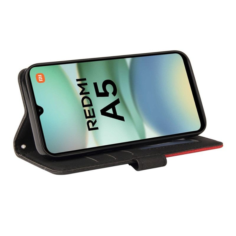 Δερματινη Θηκη Poco C71 Δίχρωμο Κυματάκι Σιλικόνης