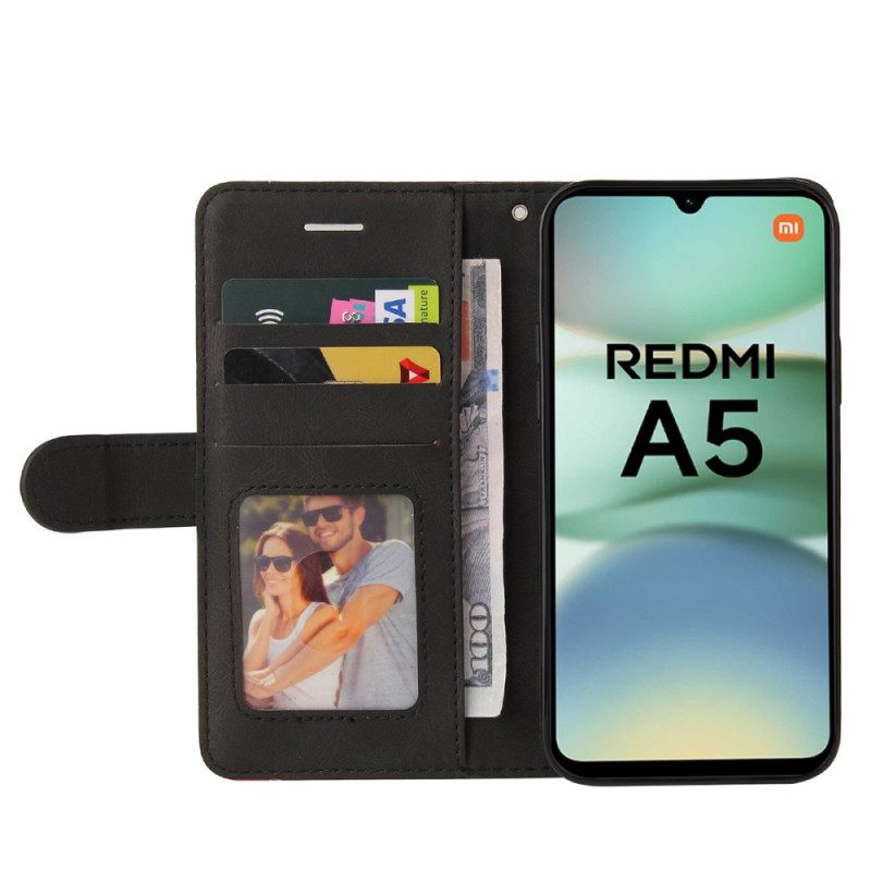 Δερματινη Θηκη Poco C71 Δίχρωμο Κυματάκι Σιλικόνης