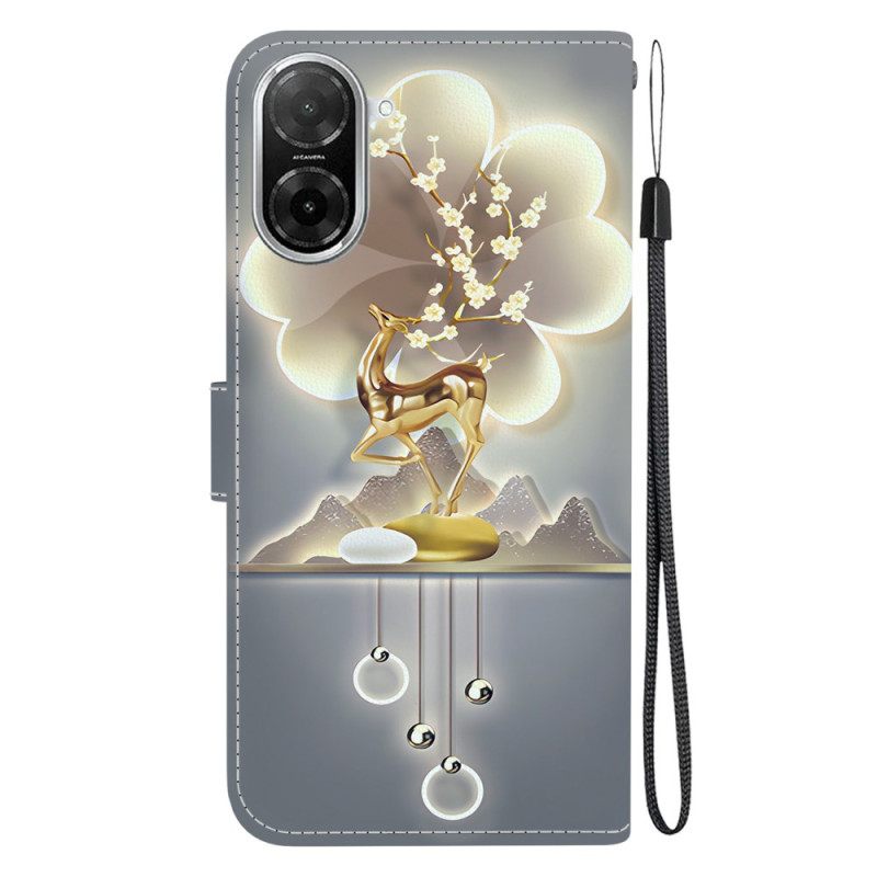 Δερματινη Θηκη Poco C71 Ελάφι Σίκα Σιλικόνης