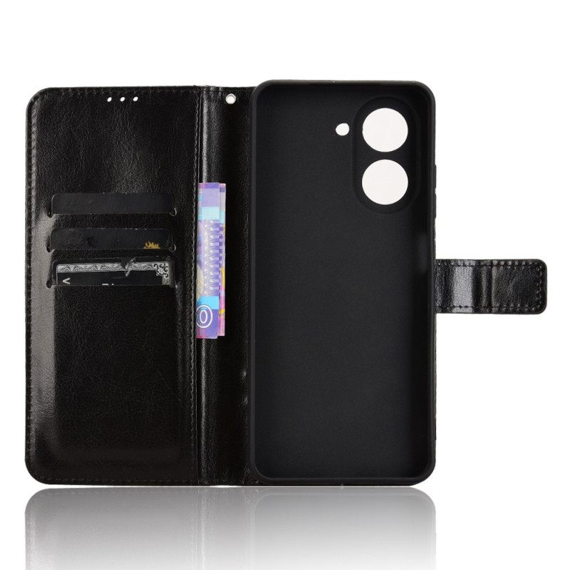 Δερματινη Θηκη Poco C71 Φανταχτερό Τεχνητό Δέρμα Σιλικόνης