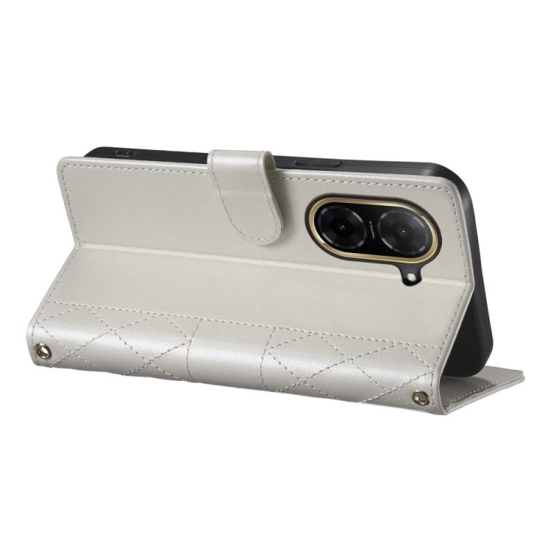 Δερματινη Θηκη Poco C71 Καπιτονέ Με Λουράκι Και Ιμάντα Ώμου