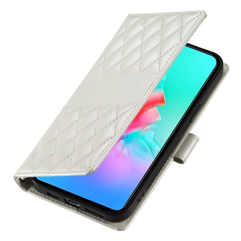 Δερματινη Θηκη Poco C71 Καπιτονέ Με Λουράκι Και Ιμάντα Ώμου