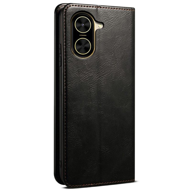 Δερματινη Θηκη Poco C71 Κερωμένο Τεχνητό Δέρμα Σιλικόνης