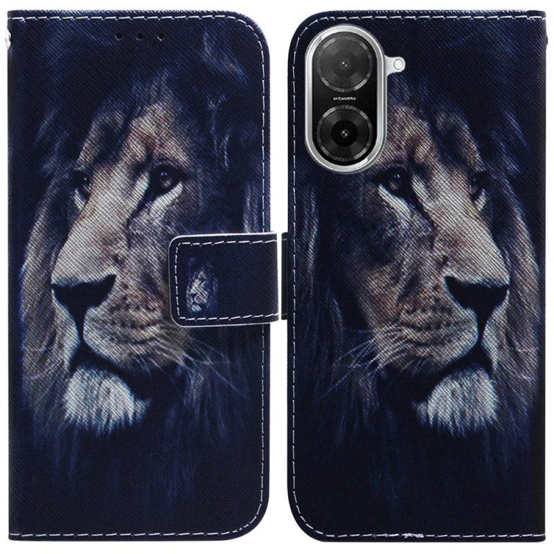 Δερματινη Θηκη Poco C71 Λιοντάρι Που Ονειρεύεται