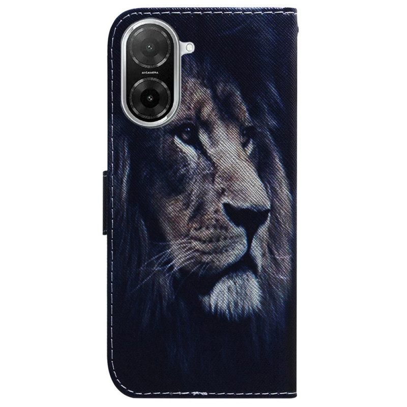 Δερματινη Θηκη Poco C71 Λιοντάρι Που Ονειρεύεται