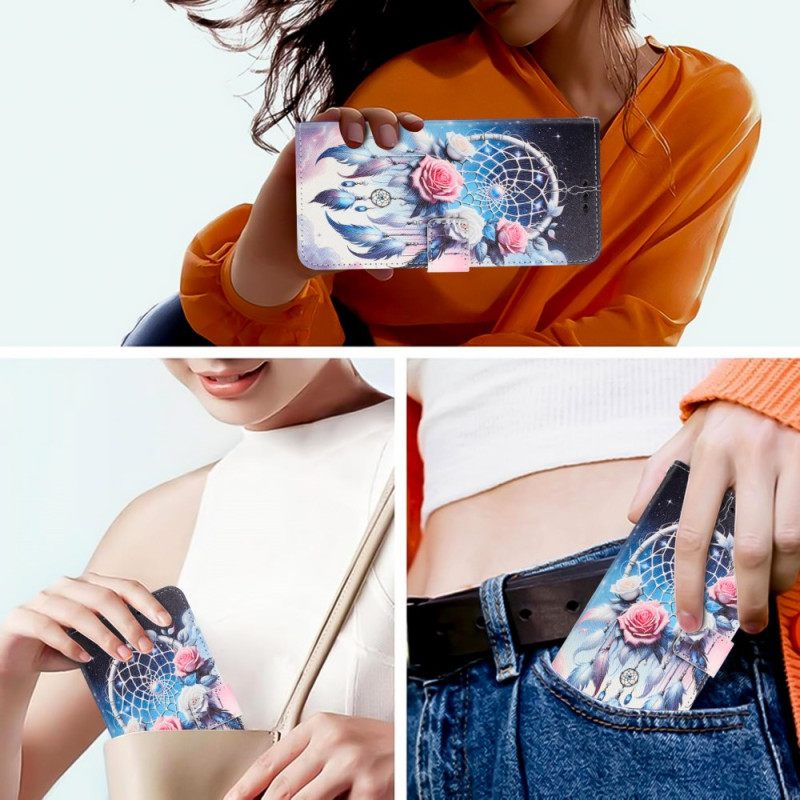 Δερματινη Θηκη Poco C71 Λουλουδάτη Ονειροπαγίδα