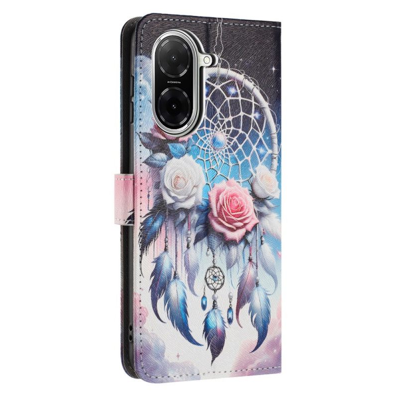 Δερματινη Θηκη Poco C71 Λουλουδάτη Ονειροπαγίδα