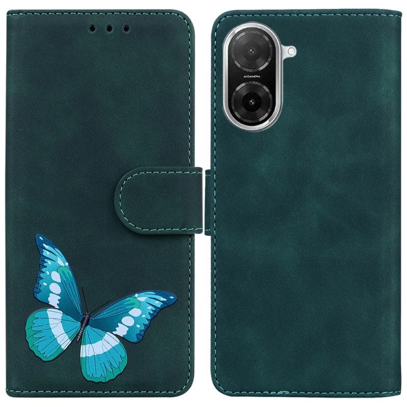 Δερματινη Θηκη Poco C71 Πεταλούδα Σιλικόνης