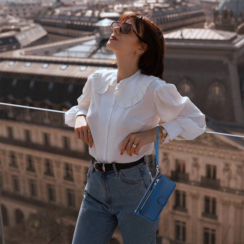 Δερματινη Θηκη Poco C71 Πορτοφόλι Με Λουράκι Σιλικόνης