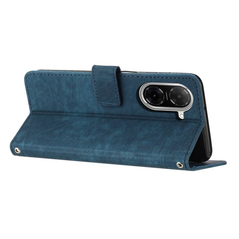 Δερματινη Θηκη Poco C71 Ρετρό Σχέδιο Σιλικόνης