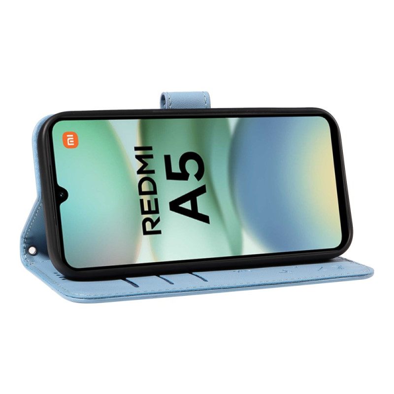 Δερματινη Θηκη Poco C71 Στάμπα Πικραλίδας Με Λουρί Σιλικόνης