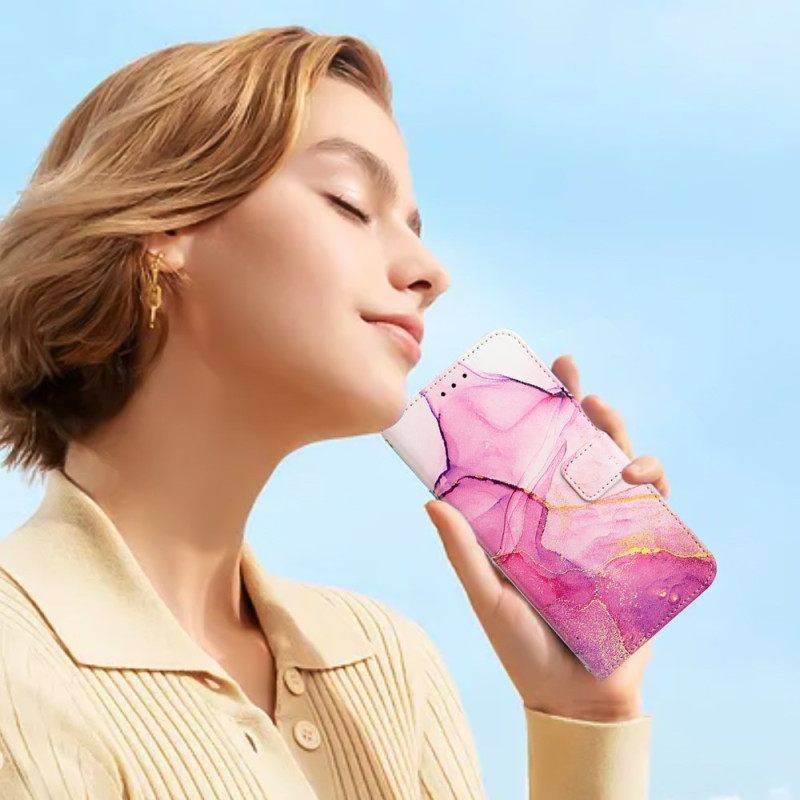 Δερματινη Θηκη Poco C71 Στυλ Μαρμάρου