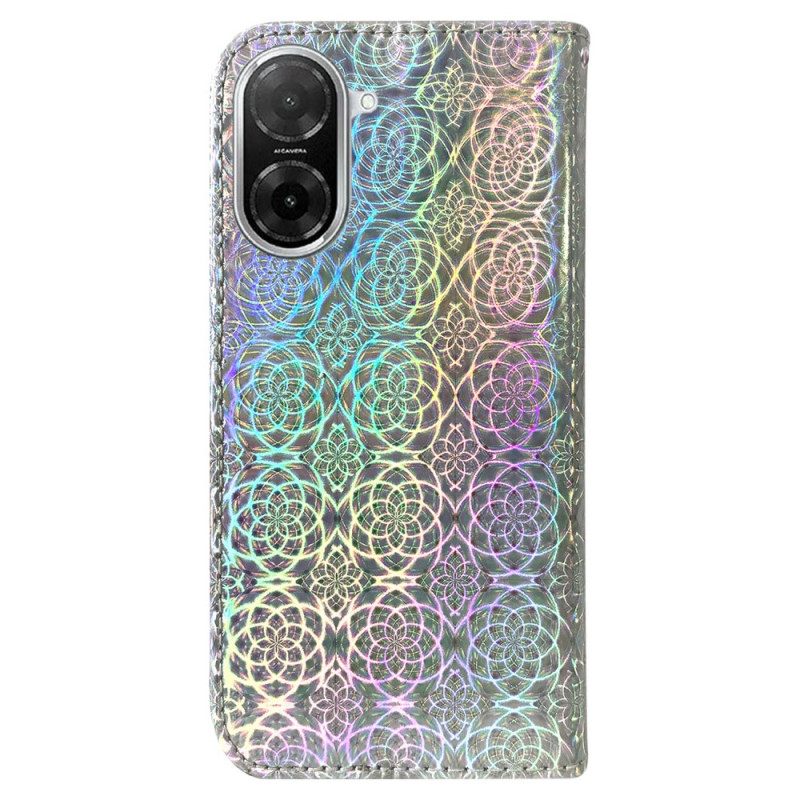 Δερματινη Θηκη Poco C71 Στυλ Ντίσκο Σιλικόνης