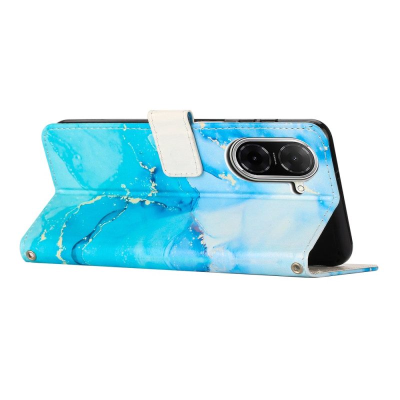 Δερματινη Θηκη Poco C71 Σχέδιο Από Μάρμαρο Σιλικόνης