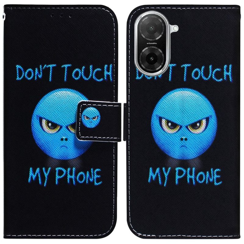 Δερματινη Θηκη Poco C71 Τηλέφωνο Emoji Σιλικόνης