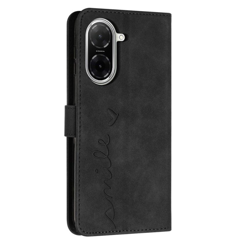 Δερματινη Θηκη Poco C71 Χαμόγελο Σιλικόνης