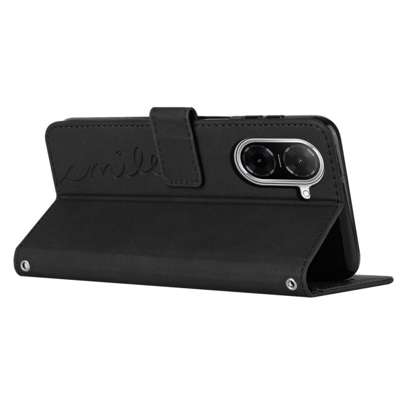 Δερματινη Θηκη Poco C71 Χαμόγελο Σιλικόνης