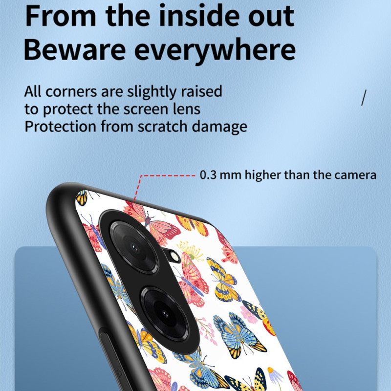 Κάλυμμα Poco C71 Γυαλί Ασφαλείας Με Πεταλούδα