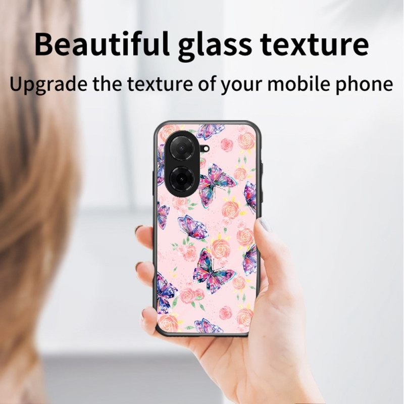 Κάλυμμα Poco C71 Γυαλί Ασφαλείας Με Πεταλούδα