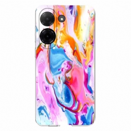 Κάλυμμα Poco C71 Μάρμαρο Σιλικόνης