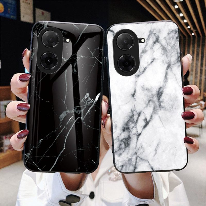 Κάλυμμα Poco C71 Μάρμαρο Σκληρυμένο Γυαλί