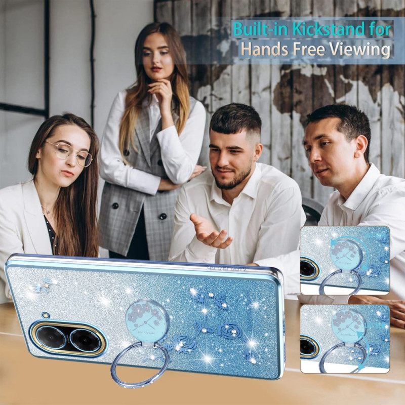 Κάλυμμα Poco C71 Θήκες Κινητών Βάση Για Δαχτυλίδια Kadem Με Στρας