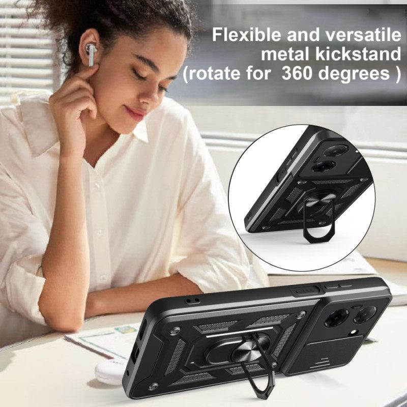 Κάλυμμα Poco C71 Θήκες Κινητών Συρόμενο Κάλυμμα Κάμερας Και Θήκη Δαχτυλιδιού