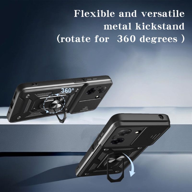 Κάλυμμα Poco C71 Θήκες Κινητών Συρόμενο Κάλυμμα Κάμερας Και Θήκη Δαχτυλιδιού