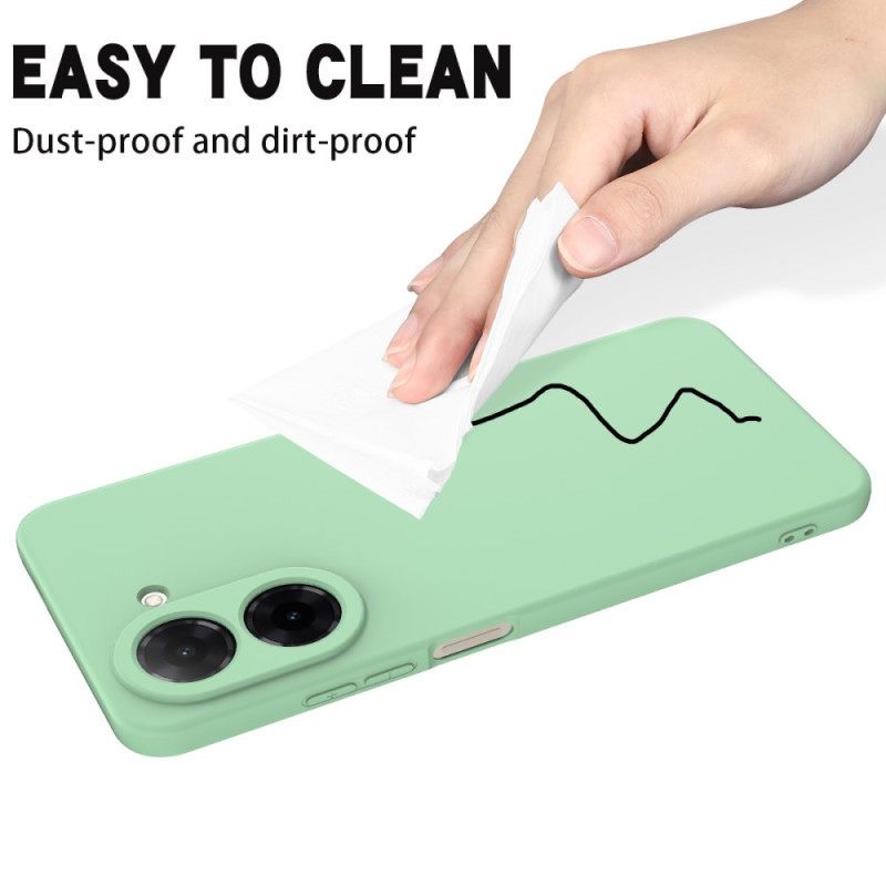 Κάλυμμα Poco C71 Υγρή Σιλικόνη Με Κορδόνι