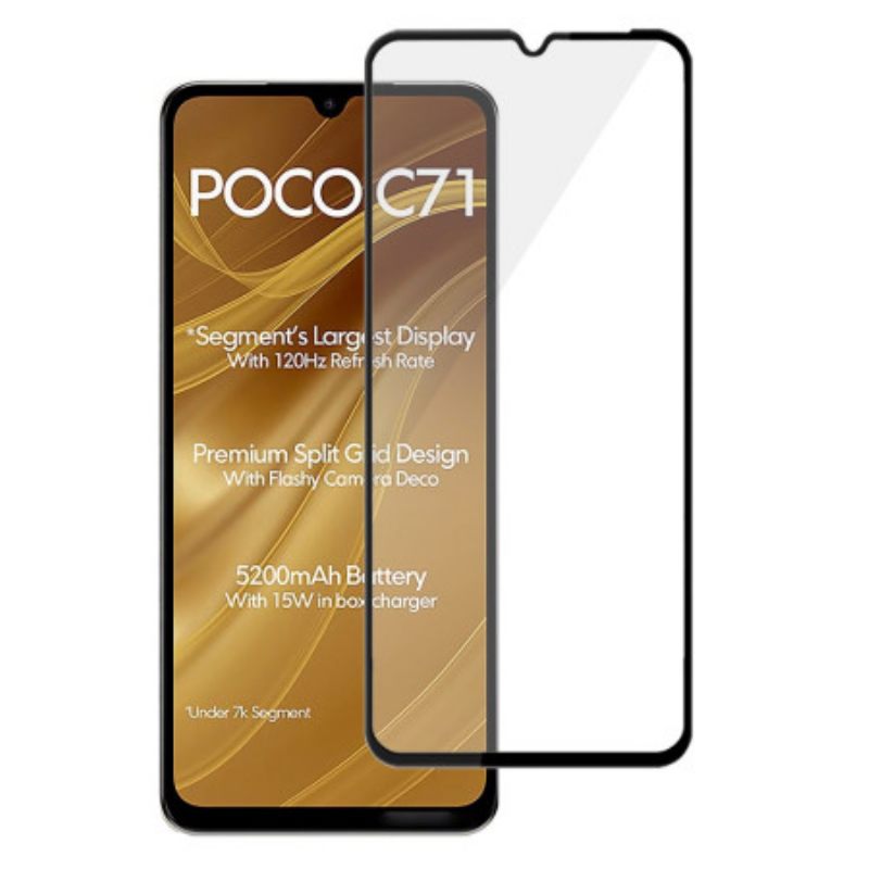Προστατευτικό Πλήρους Οθόνης Από Σκληρυμένο Γυαλί Για Poco C71 Mocolo