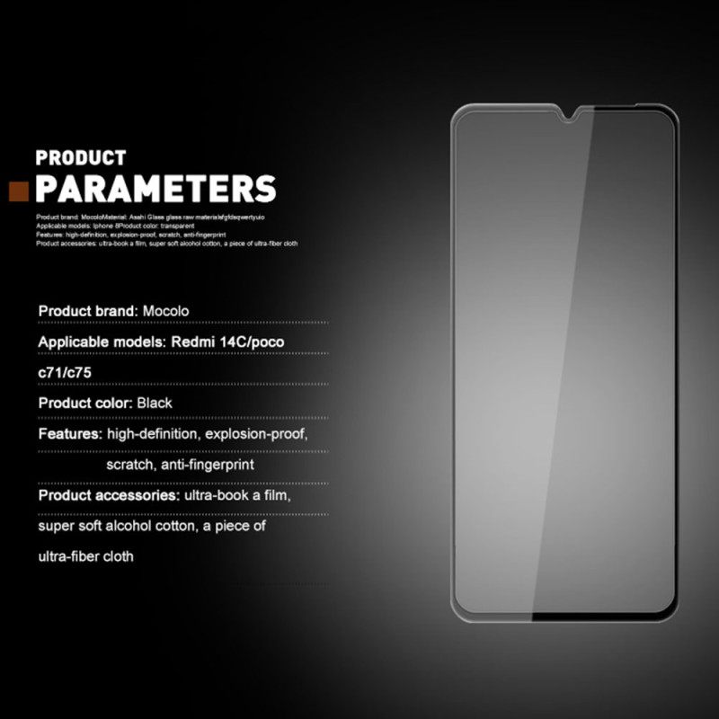 Προστατευτικό Πλήρους Οθόνης Από Σκληρυμένο Γυαλί Για Poco C71 Mocolo
