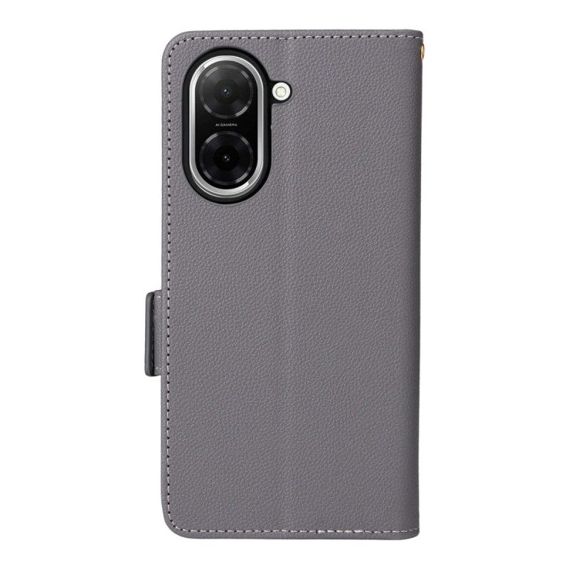 Θηκη Κινητου Poco C71 Θήκες Κινητών Κορδόνι Με Υφή Λίτσι