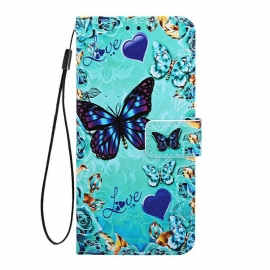 Κάλυμμα Xiaomi Redmi 7A με κορδονι Love Butterflies Strappy