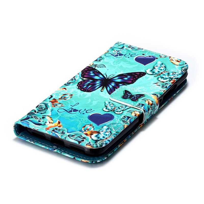 Κάλυμμα Xiaomi Redmi 7A με κορδονι Love Butterflies Strappy