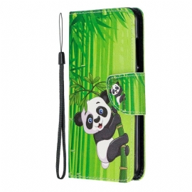 Κάλυμμα Xiaomi Redmi 7A με κορδονι Panda Σε Λουρί Από Μπαμπού