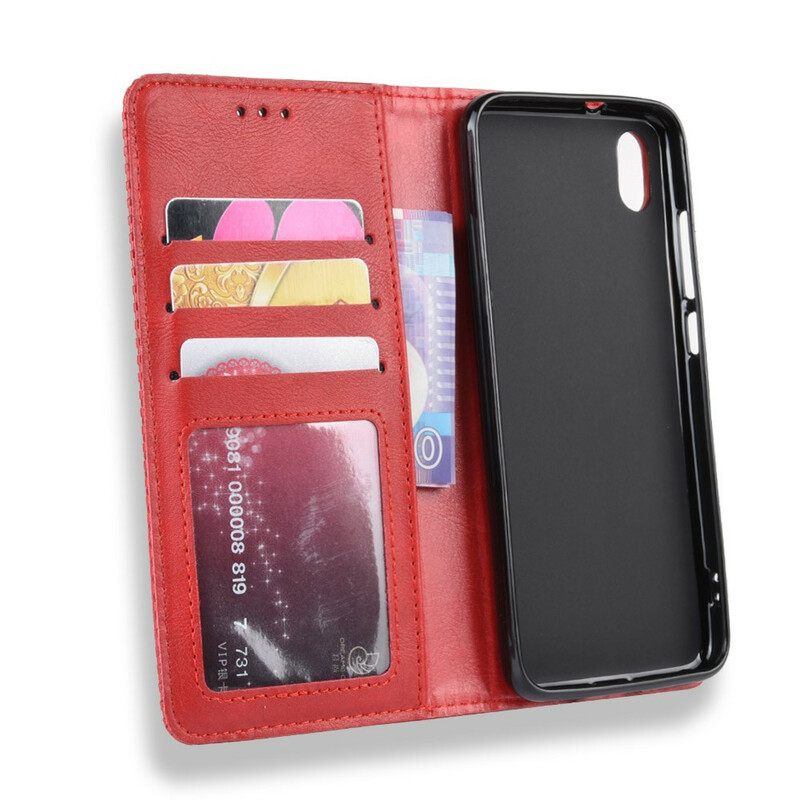 θηκη κινητου Xiaomi Redmi 7A Θήκη Flip Στυλιζαρισμένο Vintage Δερμάτινο Εφέ