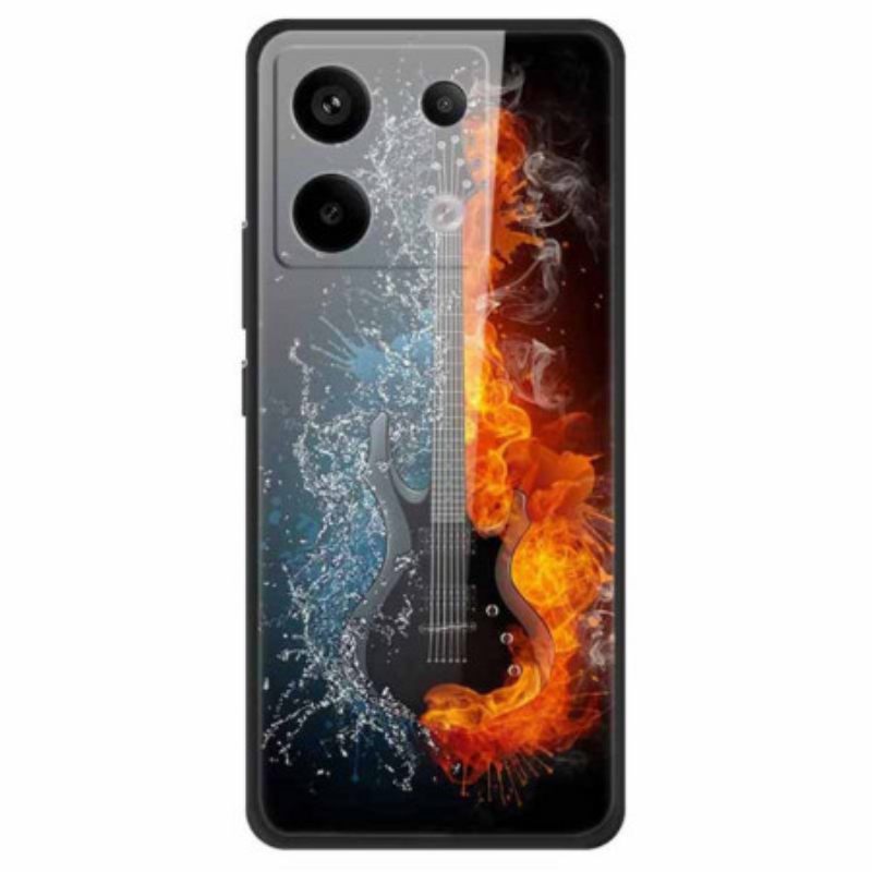 Κάλυμμα Xiaomi Redmi Note 13 Pro 5g Θήκες Κινητών Σκληρυμένο Γυαλί Κιθάρα Πάγου Και Φωτιάς