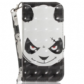 Κάλυμμα Realme C35 με κορδονι Angry Panda Με Λουράκι