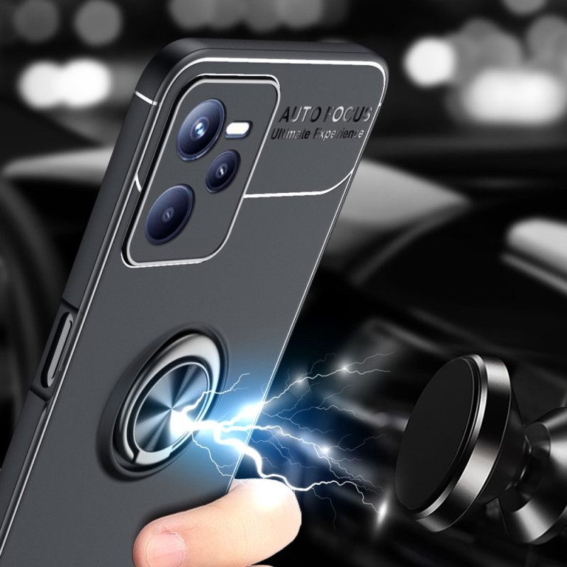 θηκη κινητου Realme C35 Auto Focus Εύκαμπτη Σιλικόνη Με Μεταλλικό Δακτύλιο