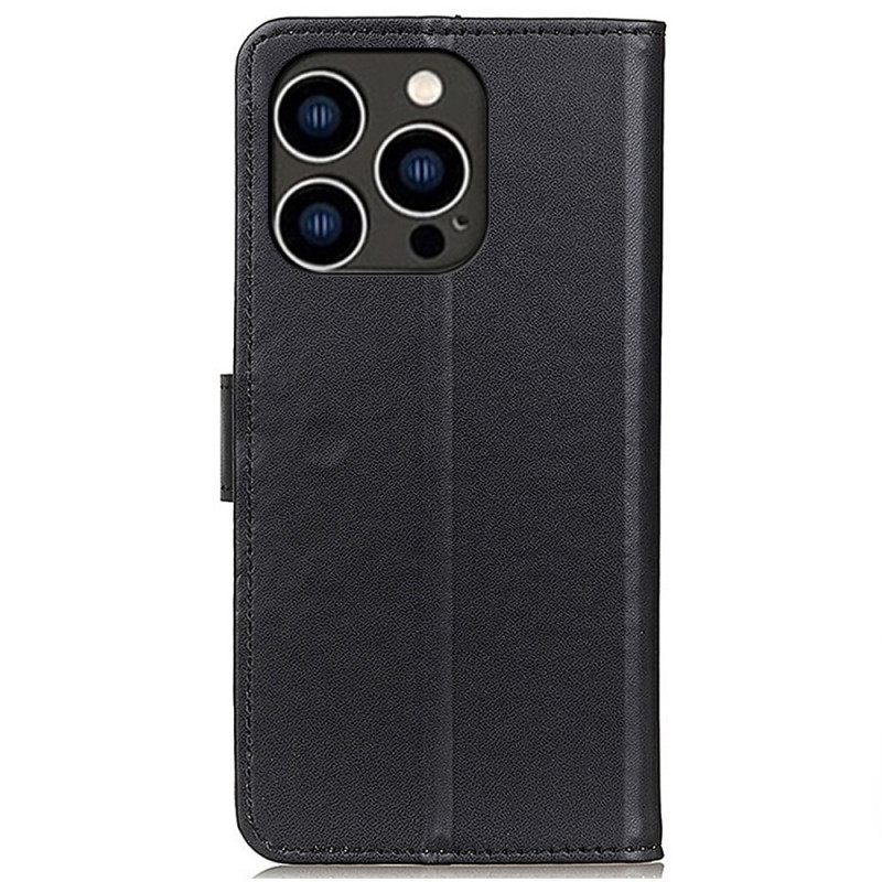 δερματινη θηκη iPhone 14 Pro Απλό Δερμάτινο Εφέ