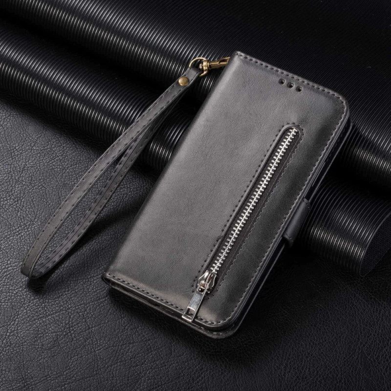 Κάλυμμα iPhone 14 Pro με κορδονι Πορτοφόλι Κερμάτων Με Κορδόνι
