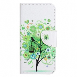 Θήκη Flip iPhone 14 Pro Πράσινο Δέντρο