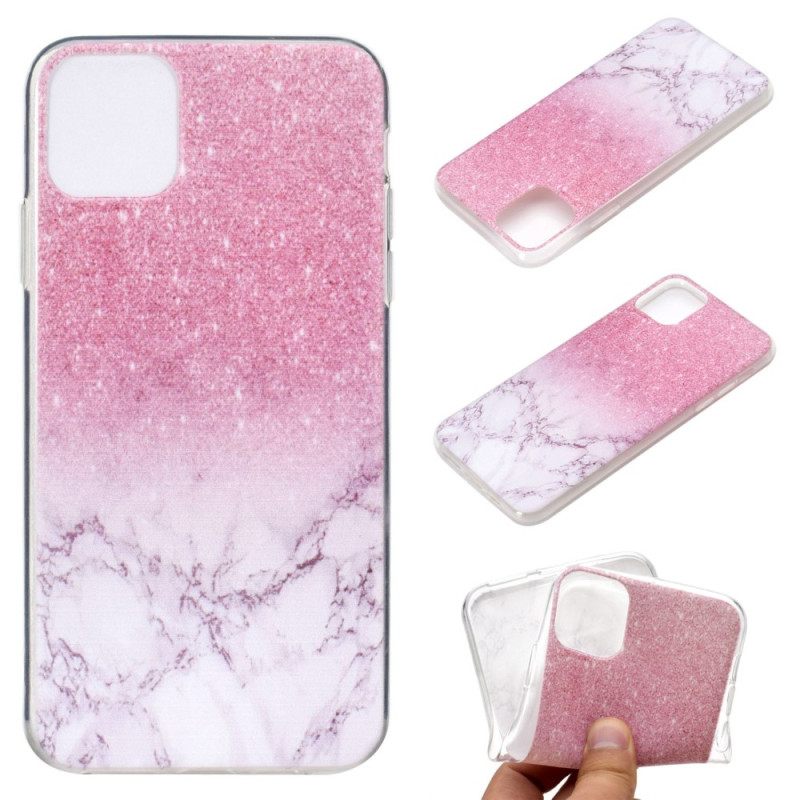 Θήκη iPhone 14 Pro Ροζ Μάρμαρο