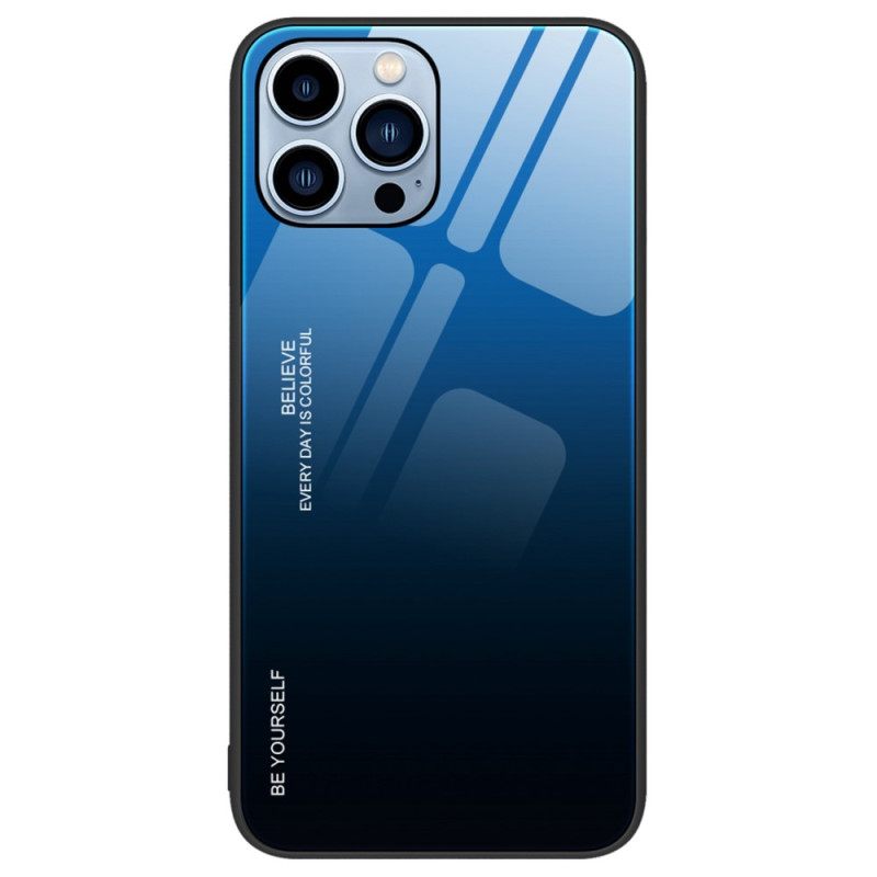 Θήκη iPhone 14 Pro Tempered Glass Be Yourself