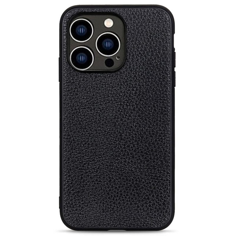 θηκη κινητου iPhone 14 Pro Γνήσιο Δέρμα Litchi