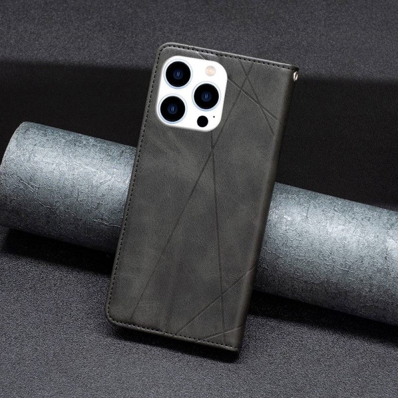 θηκη κινητου iPhone 14 Pro Θήκη Flip Γεωμετρική