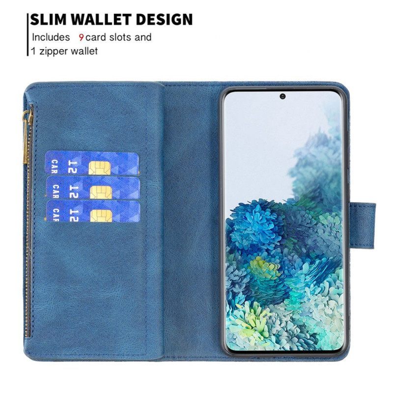 δερματινη θηκη Samsung Galaxy S20 Plus / S20 Plus 5G Τσέπη Με Φερμουάρ Πεταλούδα
